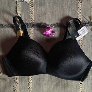 Wacoal back appeal wire free black bra 40D NWT